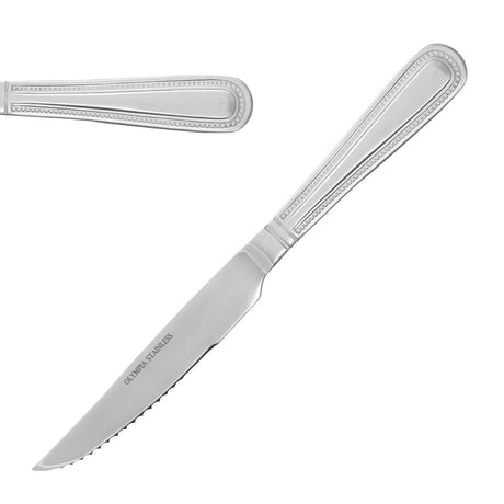 Olympia Bead Steak Knife St/St S/H (Box 12) DL102 - Whisk Hospitality - DL102