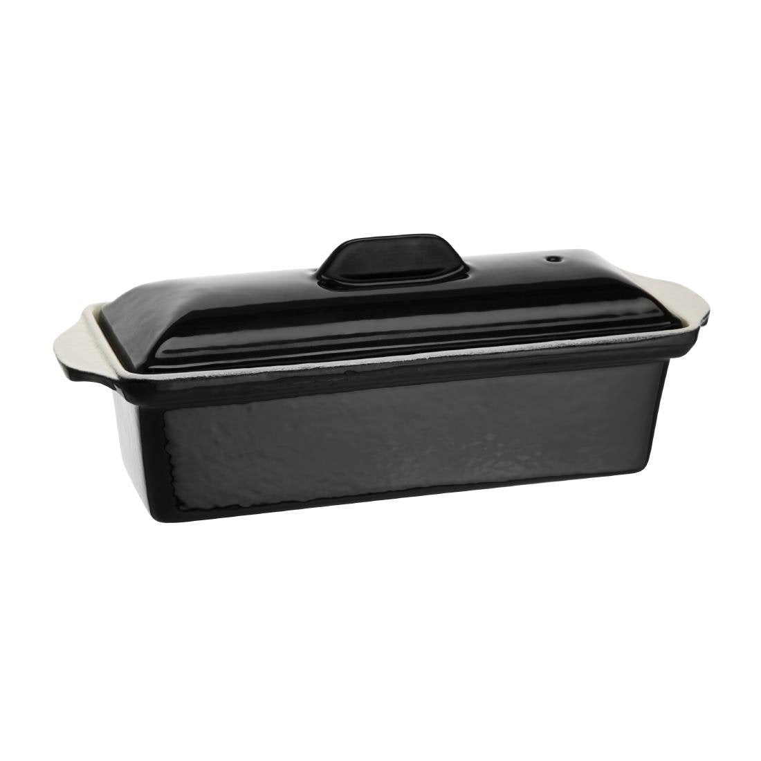 Vogue Pate Terrine Black - 90x310x100mm 3 1/2x12x4" 1 1/3Ltr U559 - Whisk Hospitality - U559