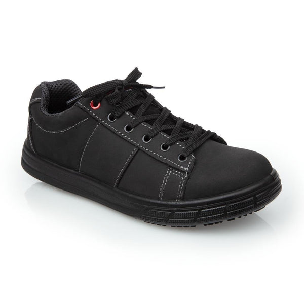 Slipbuster Yuvo Safety Trainer Nubuck Black - UK 8 EU 42 BB420 - 42 - Whisk Hospitality - BB420-42