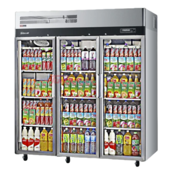 Turbo Air 3 Glass Door Upright Display Fridge 1876L KR65-3G-N - Whisk Hospitality - KR65-3G-N