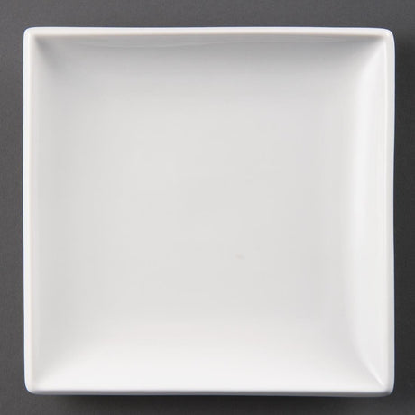 Olympia Whiteware Square Plate - 24cm 9 1/2" (Box 12) U155 - Whisk Hospitality - U155