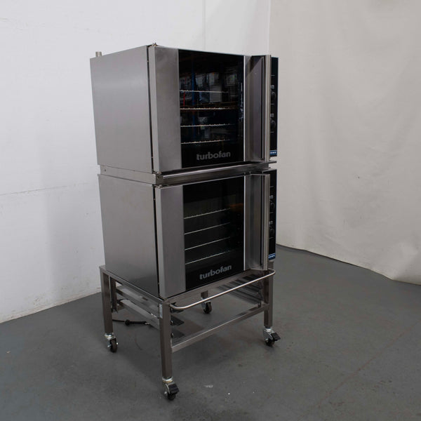 Turbofan E31D4/2C Double Stacked Convection Ovens on Stand - Whisk Hospitality - 903991