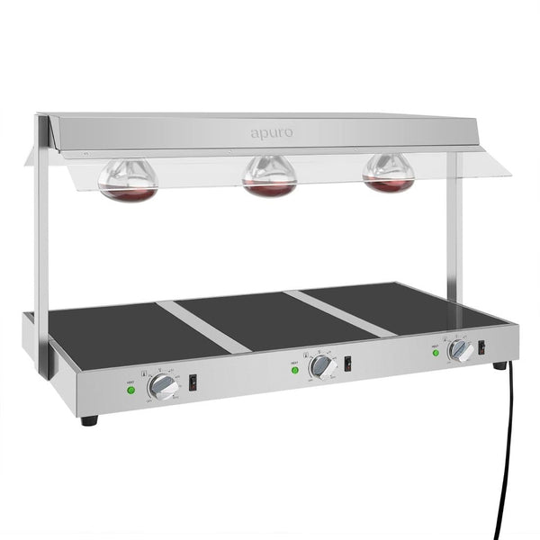 Apuro Food warmer with Gantry - 3 x GN 1/1 HT761-A - Whisk Hospitality - HT761-A