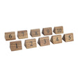 Wooden Table Number Signs Nos 1 - 10 (Set of 10) CL392 - Whisk Hospitality - CL392