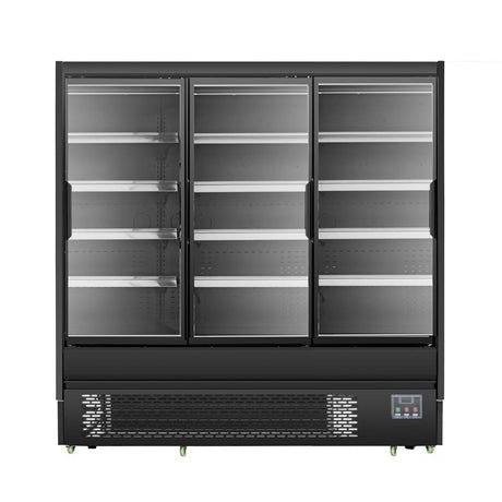 Bonvue 4 Shelves Open Chiller with Tempered Glass Doors - OD - 2080P - Whisk Hospitality - OD-2080P