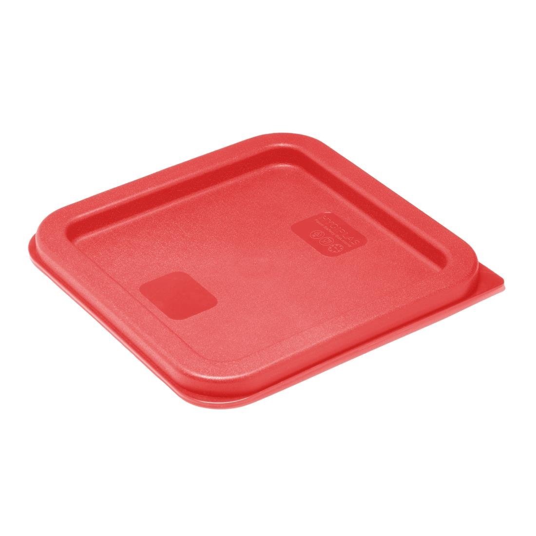 Hygiplas Square Red Lid for - 1.5/3.5Ltr HY407 - Whisk Hospitality - HY407