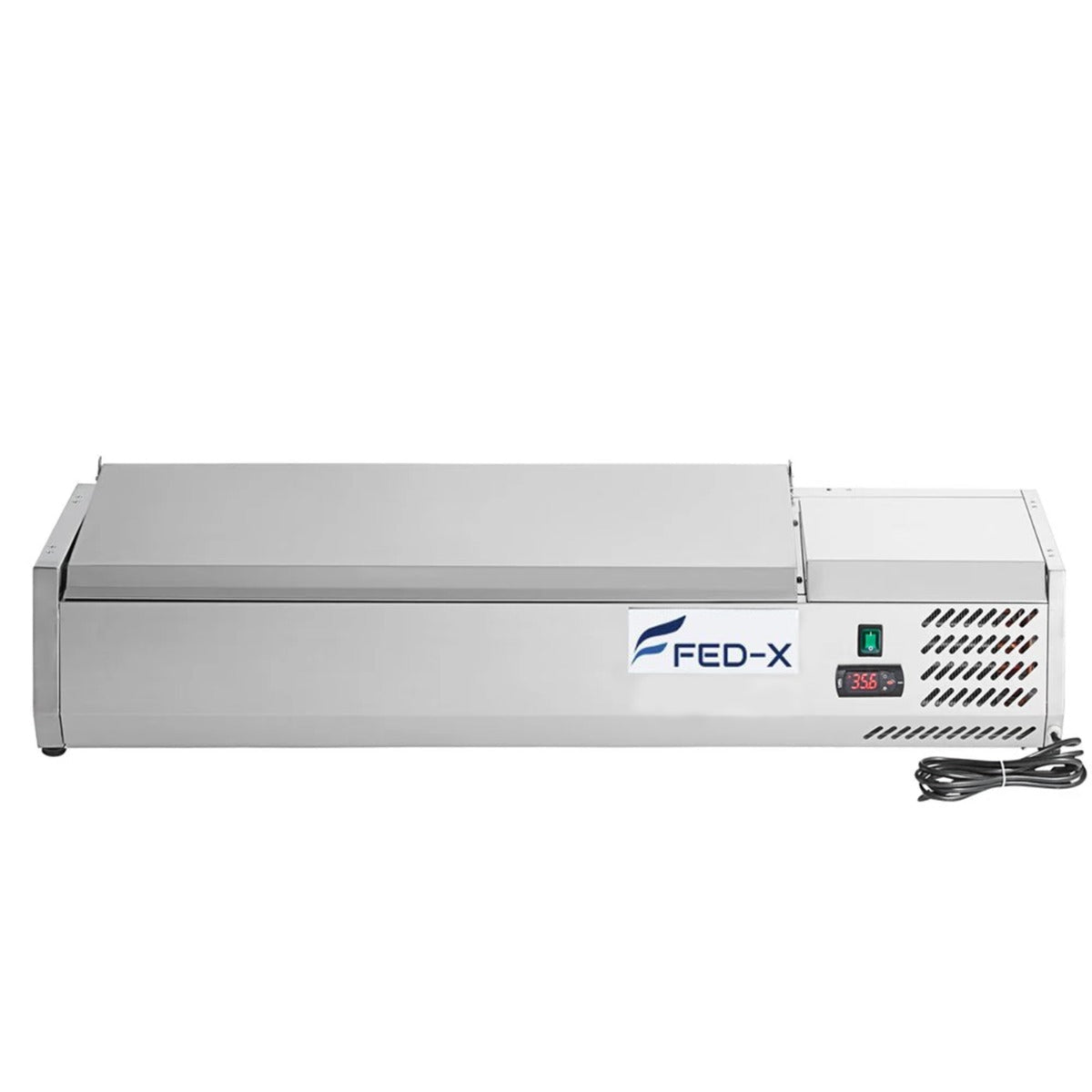 FED-X Salad Bench with Stainless Steel Lid - XVRX1200/380S - Whisk Hospitality - XVRX1200/380S