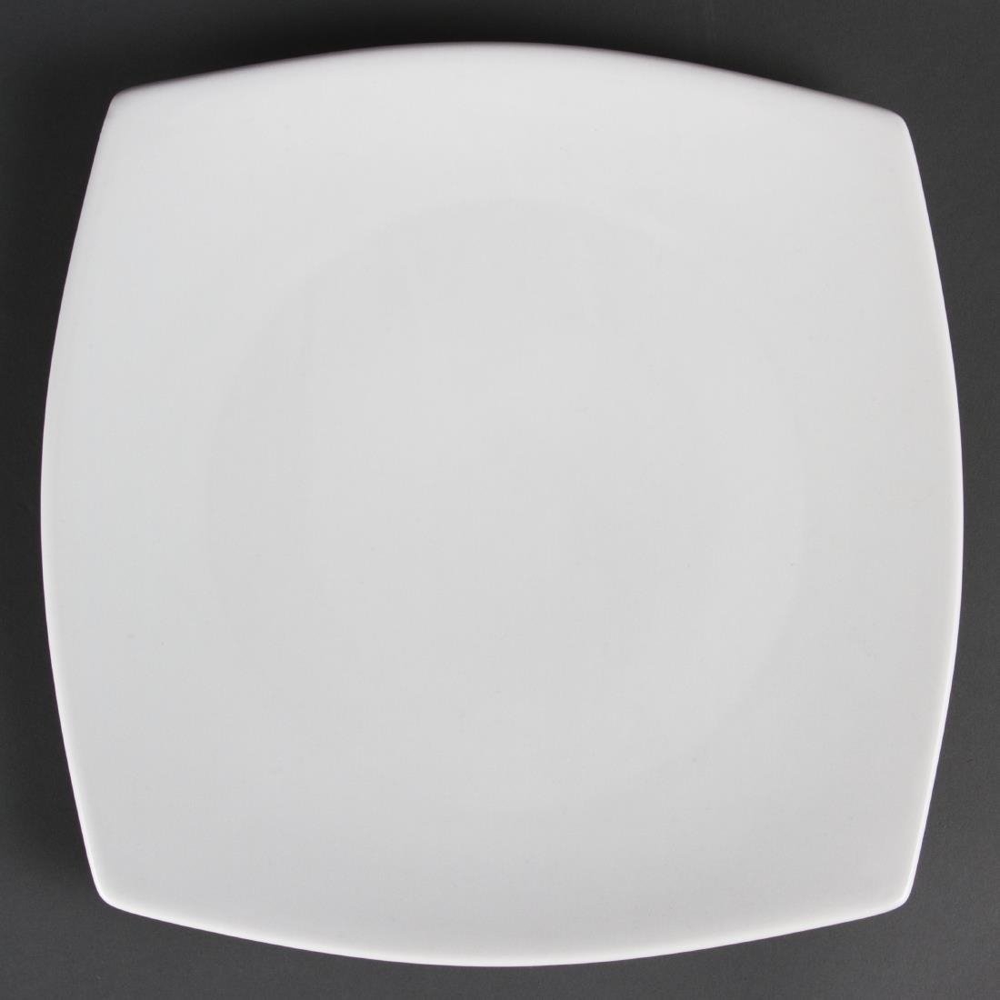 Olympia Whiteware Rounded Square Plate - 27cm 10 3/4" (Box 6) CB493 - Whisk Hospitality - CB493