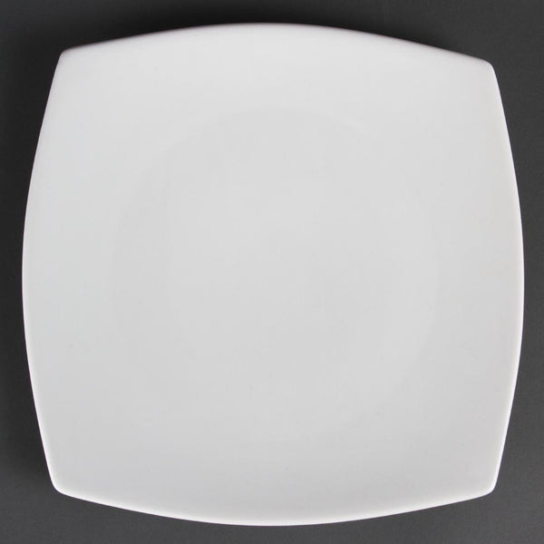 Olympia Whiteware Rounded Square Plate - 27cm 10 3/4" (Box 6) CB493 - Whisk Hospitality - CB493
