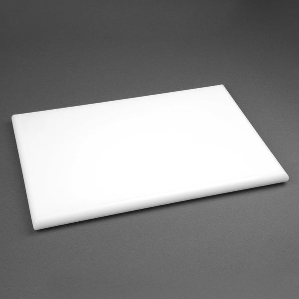 Hygiplas Extra Thick High Density Chopping Board White - 450x300x25mm J038 - Whisk Hospitality - J038