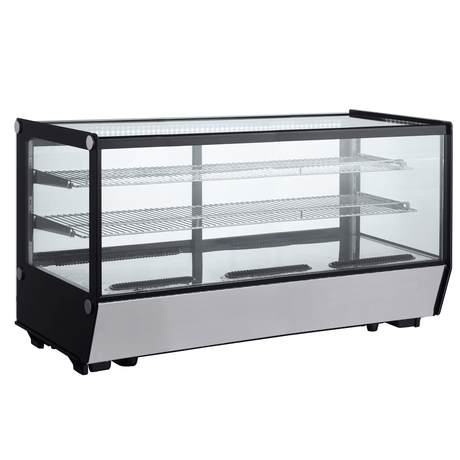 Verona 120R 202L Counter Top Refrigerated Display - Stainless Steel - Whisk Hospitality - 120R-SS