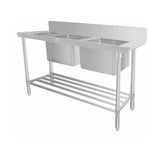 Mixrite STAINLESS STEEL DISHWASHER DOUBLE INLET SINK 4 WSS26165L - Whisk Hospitality - WSS26165L