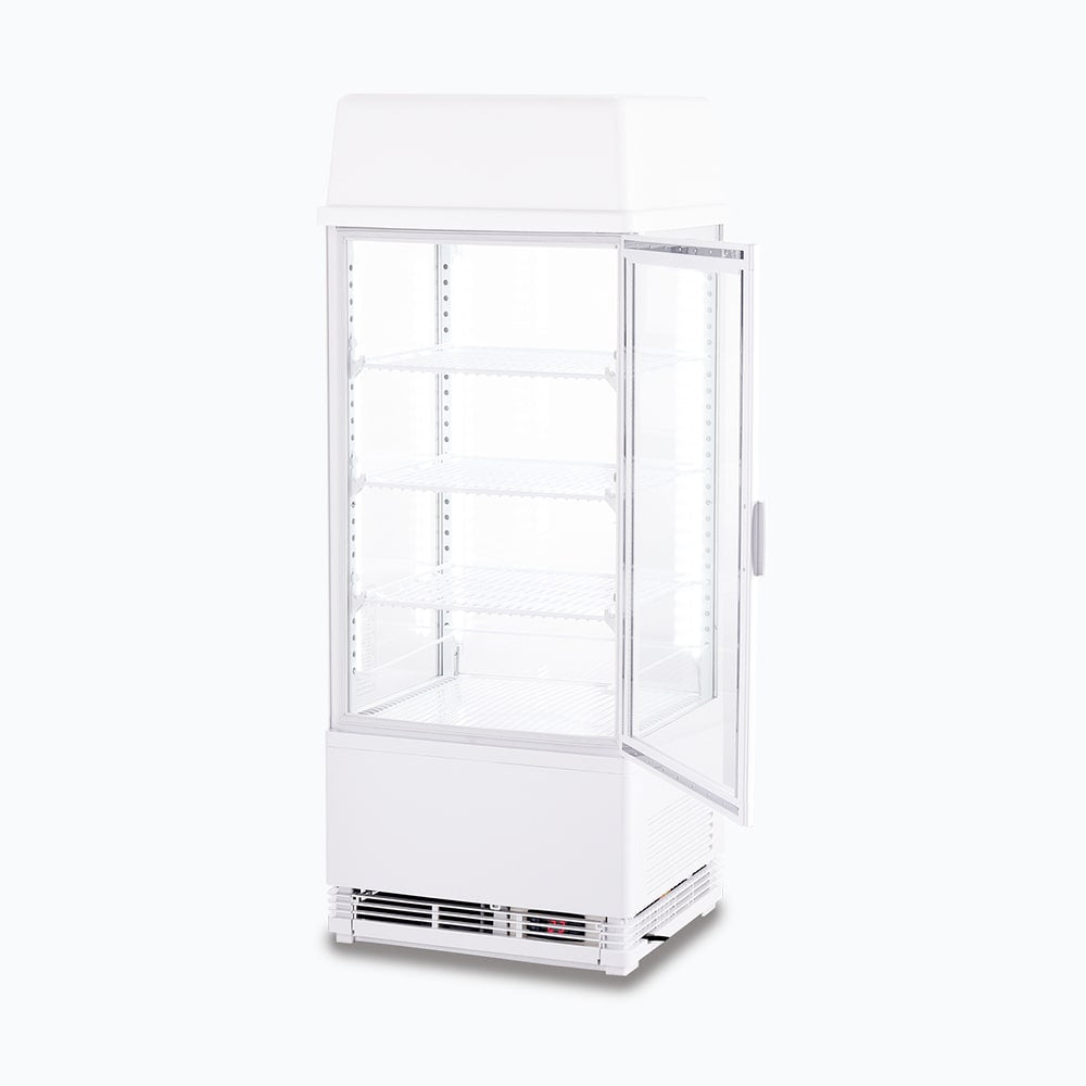 Bromic Countertop Fridge - 78L - 1 Door - Flat Glass - White - Whisk Hospitality - CT0080G4LW-NR