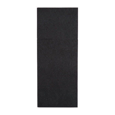 Fiesta Recyclable 48x40cm Airlaid Pocket Fold Black Dinner Napkin (Pack 400) FE280 - Whisk Hospitality - FE280