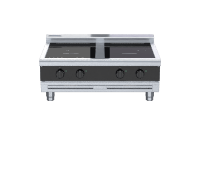 Waldorf Bold Inlb8400R5 B 900Mm Electric Induction Cooktop Low Back Version Bench Model - Whisk Hospitality - INLB8400R5-B