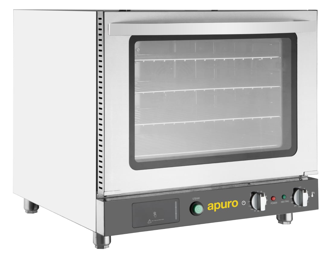 Apuro Convection Oven with Steam - 4x435x315mm JA371-A - Whisk Hospitality - JA371-A