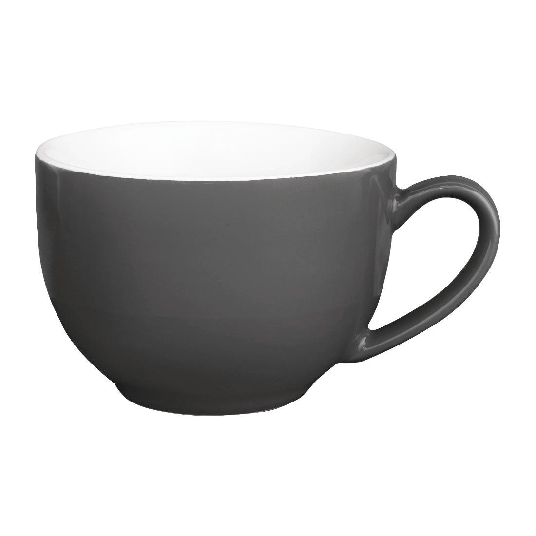 Olympia Cafe Cappuccino Cup Charcoal - 340ml (Box 12) GK078 - Whisk Hospitality - GK078