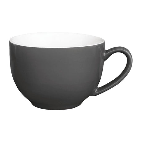 Olympia Cafe Cappuccino Cup Charcoal - 340ml (Box 12) GK078 - Whisk Hospitality - GK078