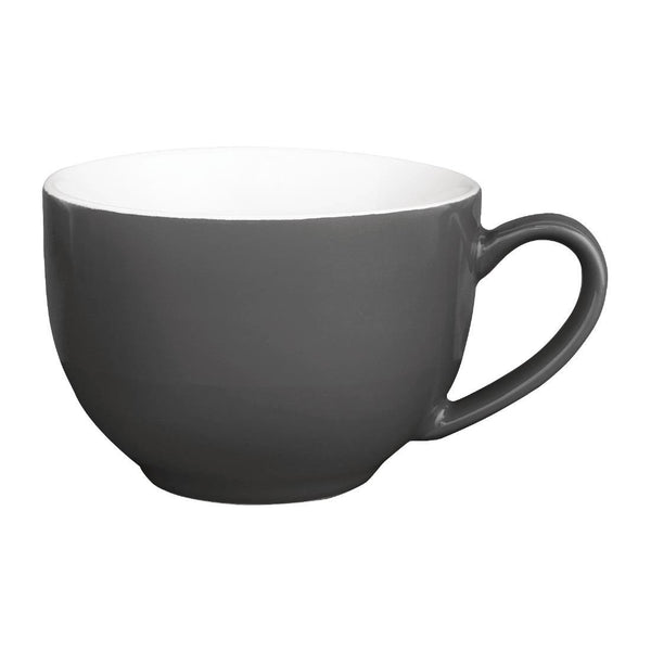 Olympia Cafe Cappuccino Cup Charcoal - 340ml (Box 12) GK078 - Whisk Hospitality - GK078