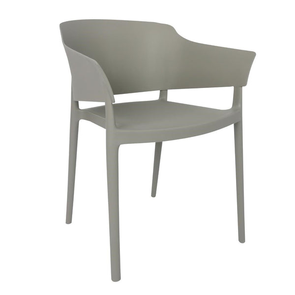 Bolero Lorenzo Cafe Chairs Medium Grey (Pack 2) DX970 - Whisk Hospitality - DX970