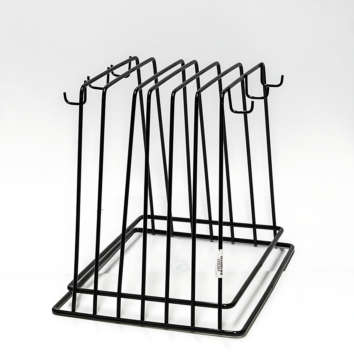Cutting Board Rack - S/S - Black - with Hooks - CBS-1218 - Whisk Hospitality - 70283