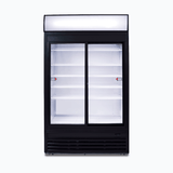 Bromic Upright Display Fridge - 945L - 2 Doors - Sliding - Flat Glass - Lightbox - Whisk Hospitality - GM0980LS-NR
