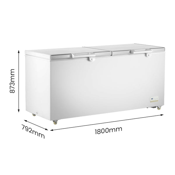 Thermaster 600L Chest Freezer with Stainless Steel Lid - BD600F - Whisk Hospitality - BD600F
