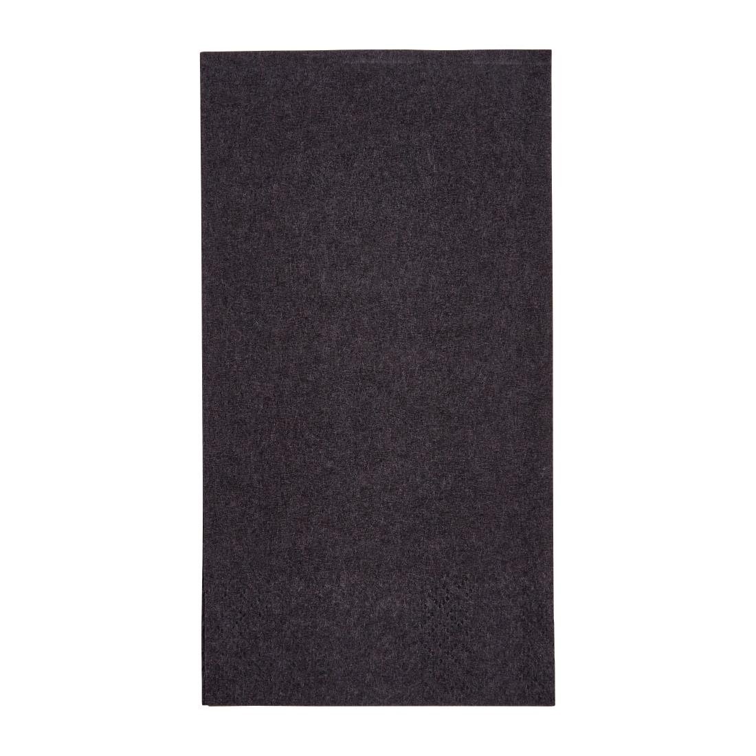 Fiesta Recyclable 33cm 2 ply 8 Fold Black Lunch Napkin (Pack 2000) FE233 - Whisk Hospitality - FE233