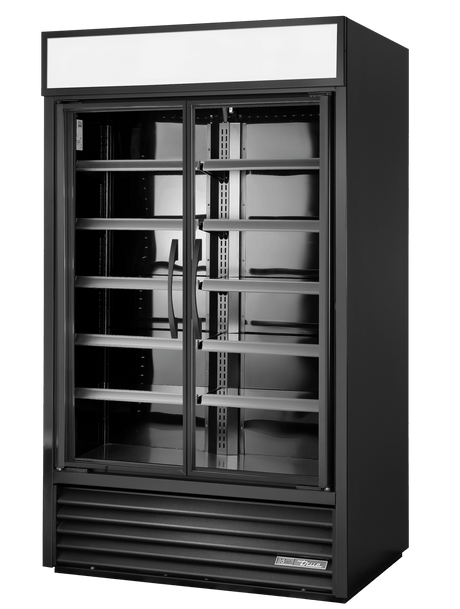 True Refrigeration Visual Retail Merchandiser Refrigerator 2 Full Glass Swing Doors - TVM - 48 - HC - VM01 - Whisk Hospitality - TVM-48-HC-VM01