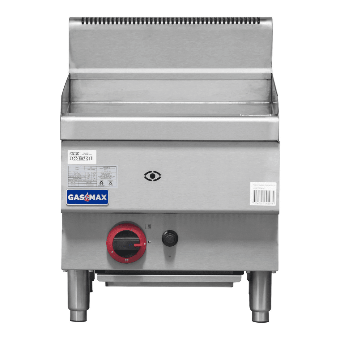 GASMAX Benchtop Single Burner Griddle LPG Gas - JUS - TRG40ELPG - Whisk Hospitality - JUS-TRG40ELPG