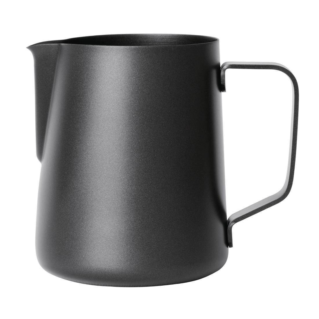 Olympia Black Non - Stick Milk Jug - 20oz CM607 - Whisk Hospitality - CM607