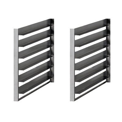 BARON Set of 2/1GN Tray Slides for Cabinets (6 Capacity). - Whisk Hospitality - QRG21