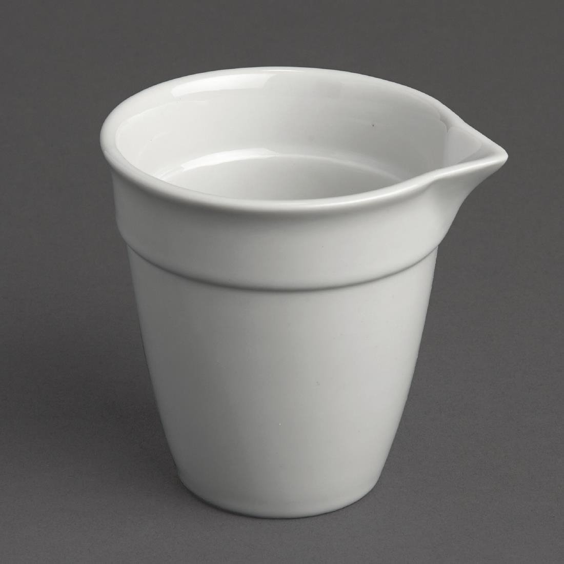 Olympia Bistro Milk Jug White - 100ml 3.5oz (Box 12) CL115 - Whisk Hospitality - CL115