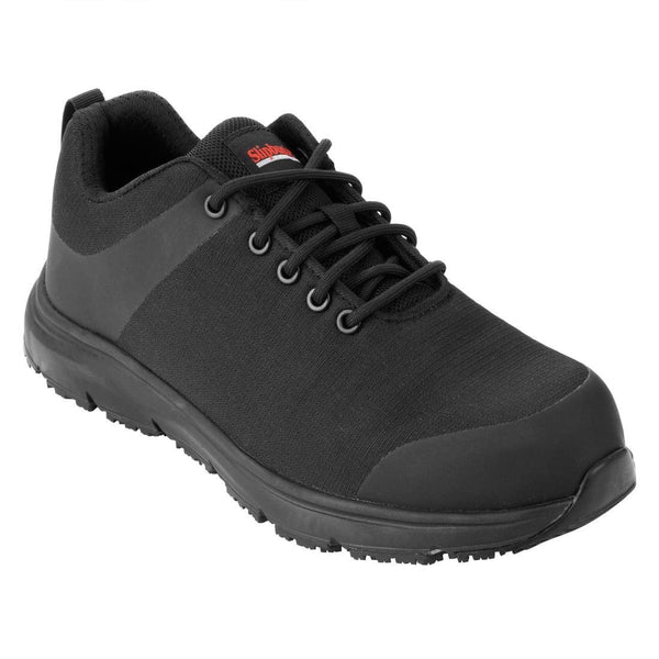 Slipbuster Ironis Safety Trainer Flyknit Polyester Mesh Black - UK 9 EU 43 BA178 - 43 - Whisk Hospitality - BA178-43