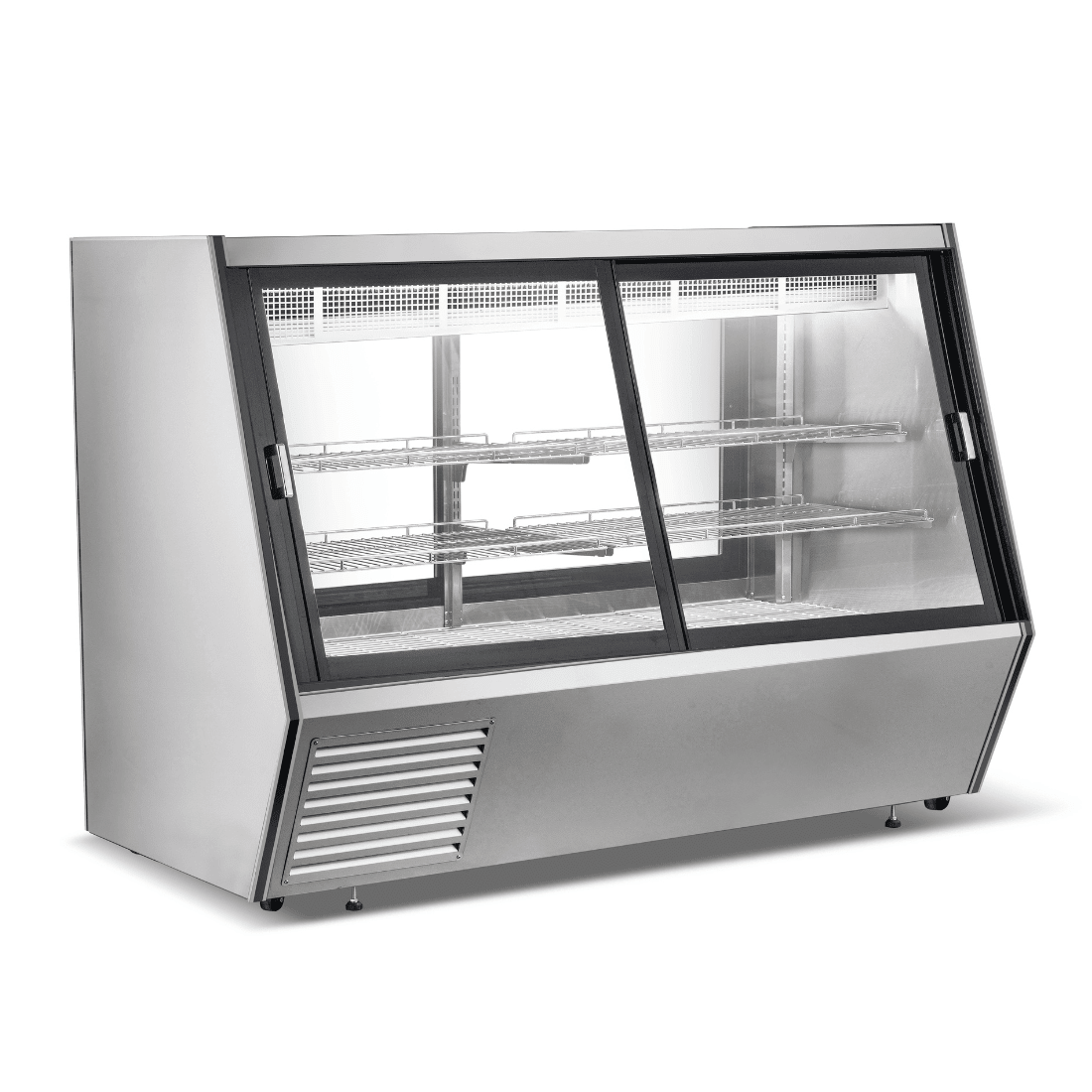 Bonvue Dual - Access Refrigerated Deli, Meat and Seafood Display Case - AMS - 21DD - Whisk Hospitality - AMS-21DD