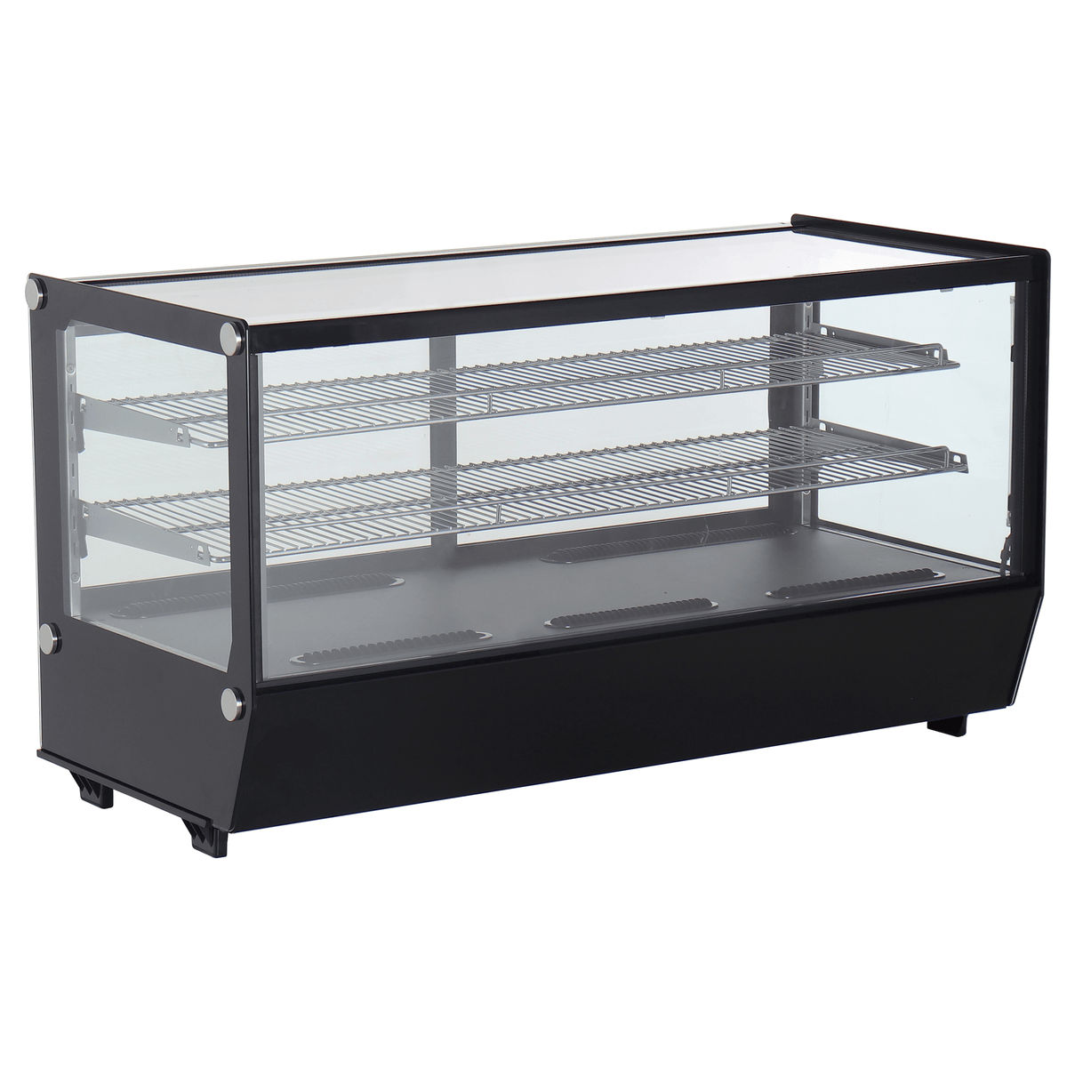 Verona 120R 202L Counter Top Refrigerated Display - Black - Whisk Hospitality - 120R-BLK