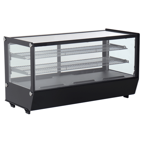 Verona 120R 202L Counter Top Refrigerated Display - Black - Whisk Hospitality - 120R-BLK