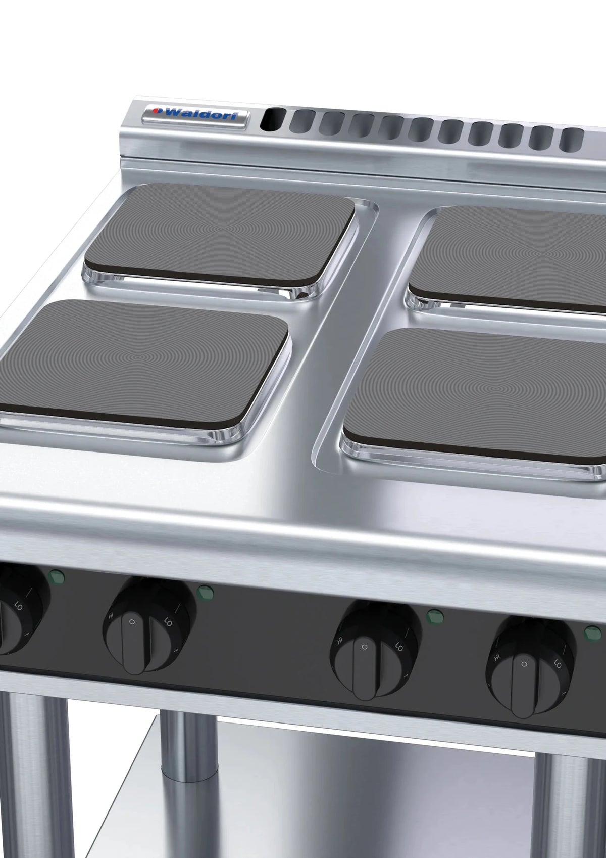 Waldorf Bold Rnlb8400Se Ls 600Mm Electric Cooktop Sealed Hobs Low Back Version Leg Stand - Whisk Hospitality - RNLB8400SE-LS