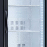 AG 300L Upright Glass Door Display / Backbar Fridge - Black B300G - Whisk Hospitality - B300G