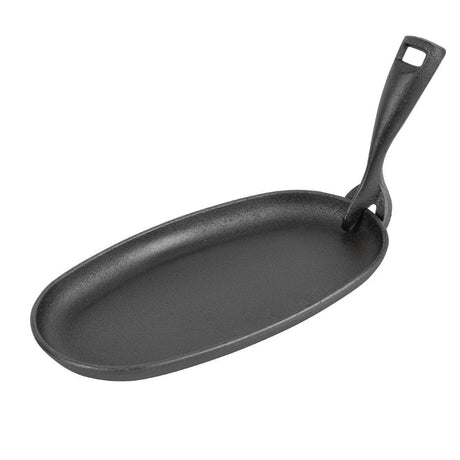 Olympia Cast Iron Oval Sizzle Platter - 240x140mm GG133 - Whisk Hospitality - GG133