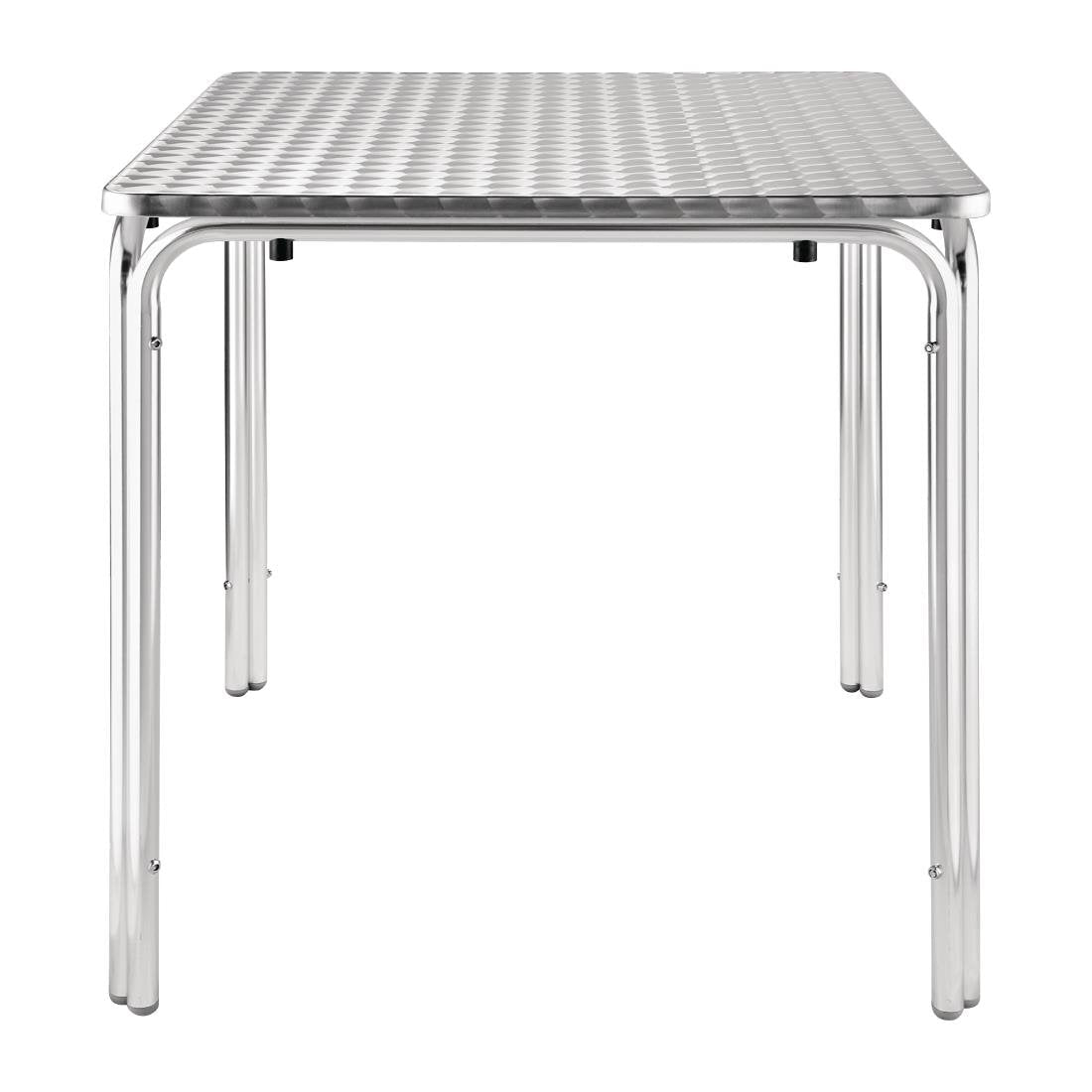 Bolero Stacking Square Table St/St with Curved Edge U505 - Whisk Hospitality - U505