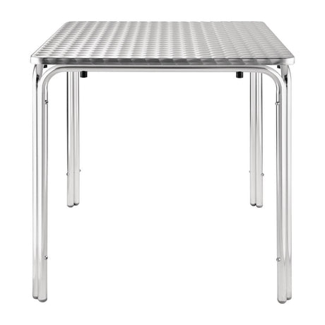 Bolero Stacking Square Table St/St with Curved Edge U505 - Whisk Hospitality - U505