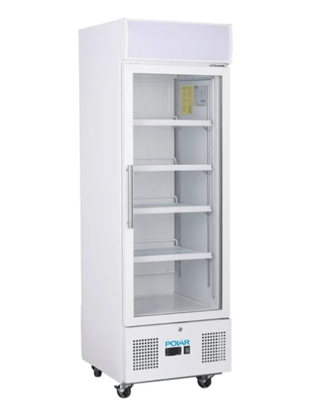 Polar DM075-A G-Series White Upright Display Fridge - Whisk Hospitality - 3PA-2073-22094570