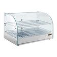 Apuro Pastry Heated Showcase Curved Glass w/Hinged Rear Doors 2 Shelves 45Ltr CK916 - A - Whisk Hospitality - CK916-A