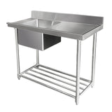 Mixrite STAINLESS STEEL DISHWASHER SINGLE INLET SINK W1200 X D700 X H900 WSS17165R - Whisk Hospitality - WSS17165R