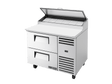 True Refrigeration Pizza Prep Table 6x 1/3 Top Pans 2 Drawers - TPP - AT - 44D - 2 - HC - Whisk Hospitality - TPP-AT-44D-2-HC