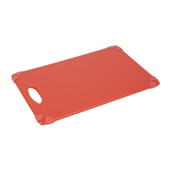 Hygiplas Commercial Grip Chopping Board Red - 458x306x12mm HW005 - Whisk Hospitality - HW005