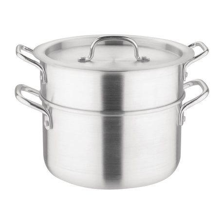 Vogue Double Boiler No Spout - 4Ltr 135fl oz (incl Lid) K643 - Whisk Hospitality - K643