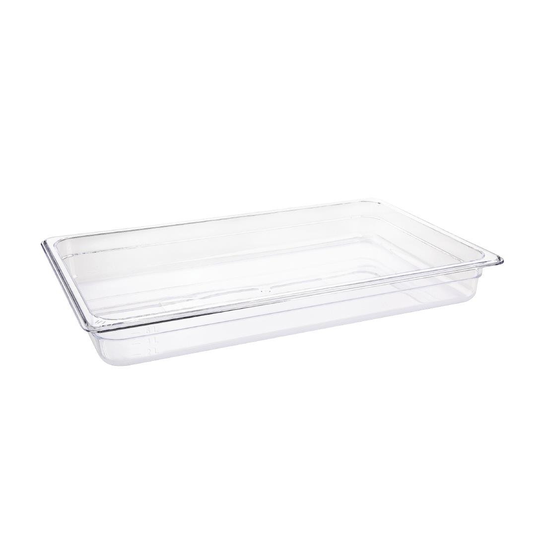 Vogue Clear Polycarbonate - GN 1/1 65mm U224 - Whisk Hospitality - U224