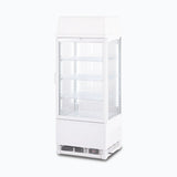 Bromic Countertop Fridge - 78L - 1 Door - Flat Glass - White - Whisk Hospitality - CT0080G4LW-NR